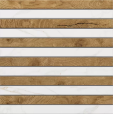 Мозаика Estima SM02/SI04 Ametis Supreme Fascia 30x30 белый