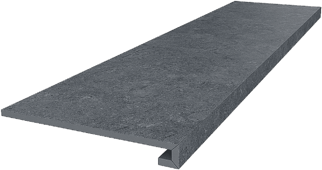 Ступень Kerama Marazzi DL501300R\GCF клееная Роверелла серый темный 33x119,5
