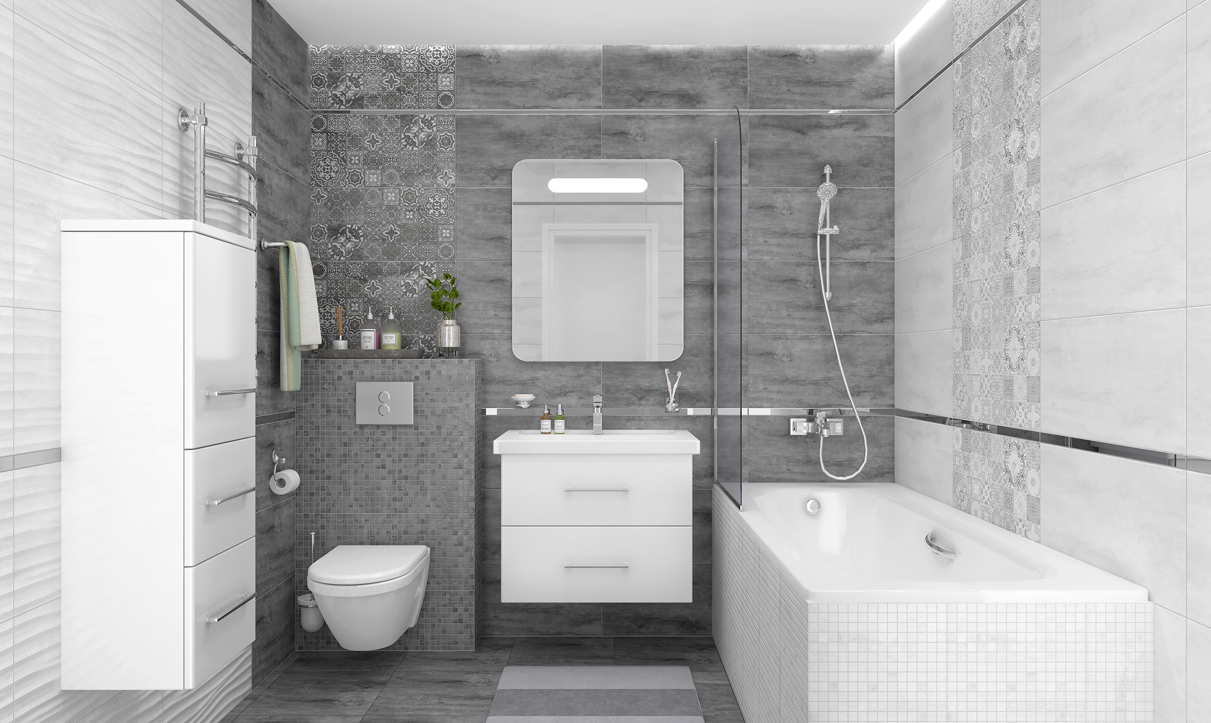 Плитка керамогранитная Laparet Concrete тёмно-серый 40x40 матовый