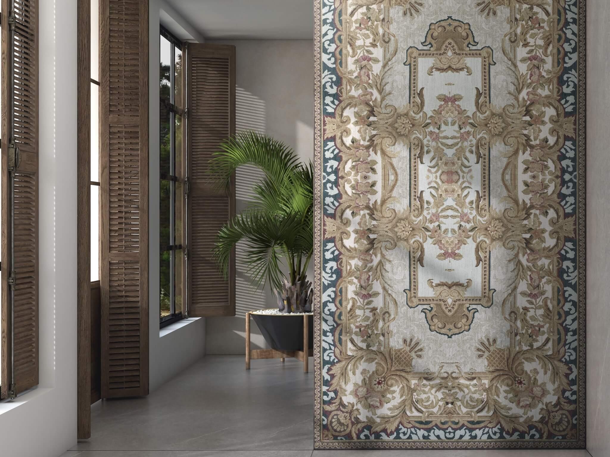 Декор Kerama Marazzi KMD3STA085GR Ковер Агадир матовый обрезной 119.5x238.5