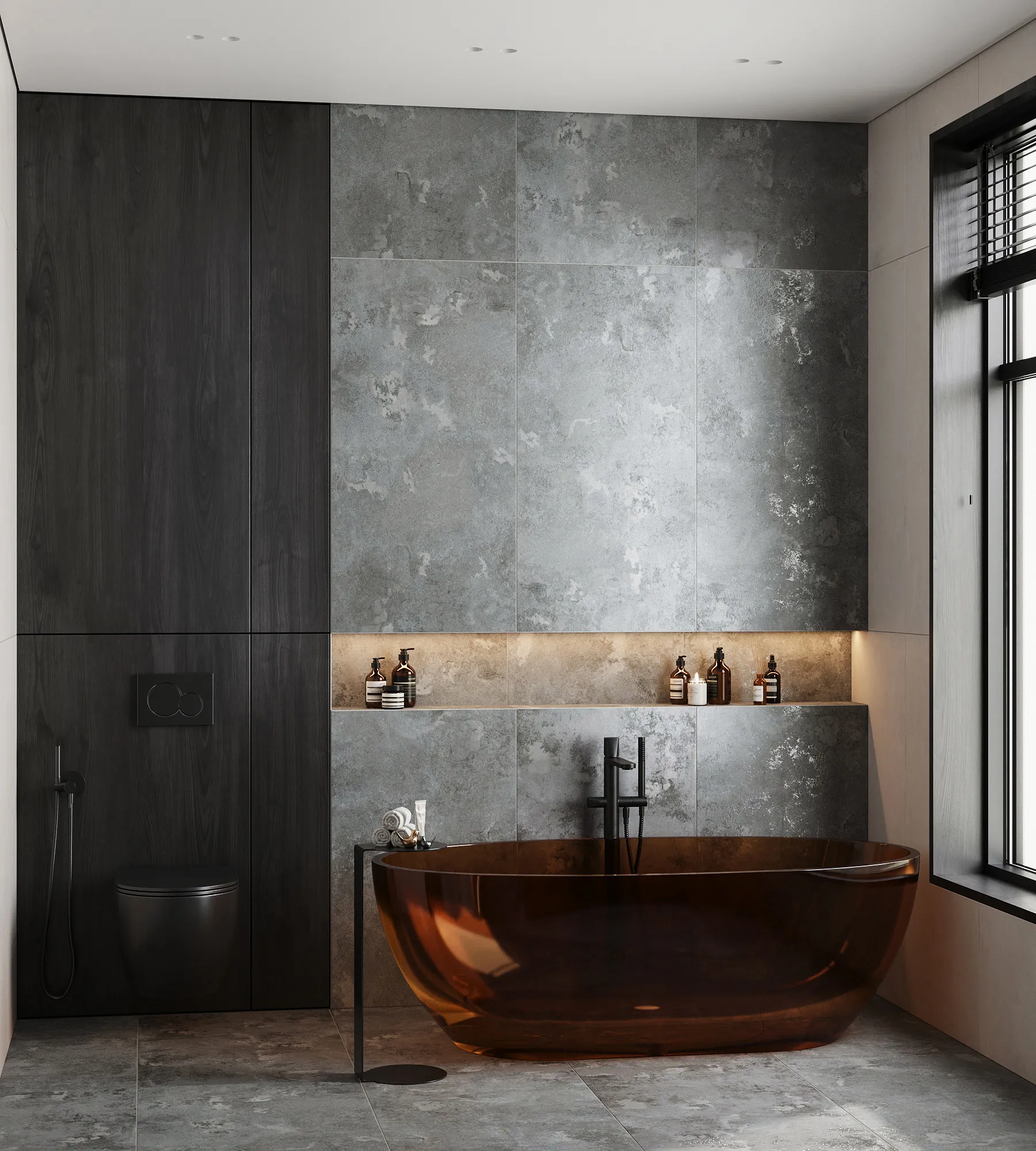 Керамогранит Аркадия Керамика GI8003-A Eragon Dark Brown Matt Glossy Ink 60x120 коричневый