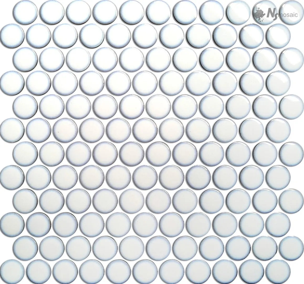 Мозаика NSmosaic R-374 белый 31.2x33