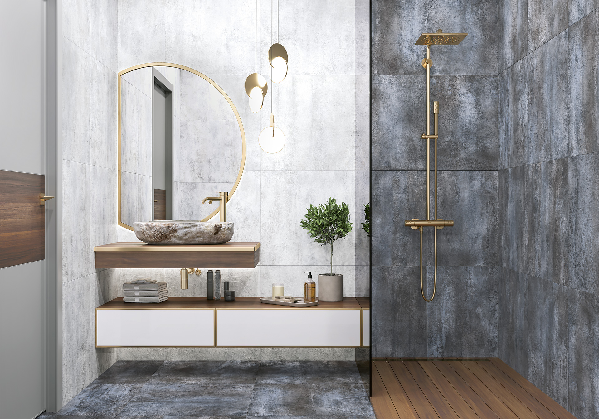 Керамогранит Alma Ceramica Оксид GFU04OXD60R серый 60x60