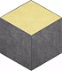 Мозаика Estima SR06/SR04 Spectrum Cube Graphite 25x29 желтый