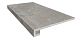 Комплект Estima TE02 Terra Grey (Ступень 33x120 непол. прямоугол. бортик с насечками + Подступенок 14,5x120)