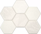 Мозаика Estima LN00/TE00 Luna Hexagon White 25x28.5 белый