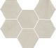 Мозаика Italon Континуум Пьюр Гексагон 25x29