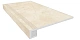 Комплект Estima MA02 Ametis Marmulla Light Beige (Ступень 33x120 непол. прямоугол. бортик с насечками + Подступенок 14,5x120)