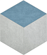 Мозаика Estima SR00/SR03 Spectrum Cube Milky White 25x29 голубой