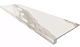 Estima Комплект RM01 Miramare White (Ступень 33x120 неполированный прямоугольный бортик без насечек + Подступенок 14,5x120)