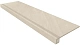 Комплект Estima GB01 Gabbro White (Ступень 33x120 непол. прямоугол. бортик с насечками + Подступенок 14,5x120)
