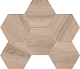 Мозаика Estima SI01 Ametis Selection Hexagon Oak 25x28.5 бежевый