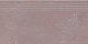 Ступень Grasaro Travertino Red Brown 29.4x60 G-460/PR/st01/294x600x10