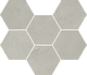 Мозаика Italon Континуум Сильвер Гексагон 25x29