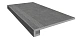 Комплект Estima LN03 Luna Anthracite (Ступень 33x120 непол. прямоугол. бортик с насечками + Подступенок 14,5x120)