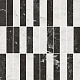 Декор Kerama Marazzi KMD2MSA003BR Тубкаль мозаичный микс черный белый глянцевый обрезной 30x30