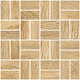 Мозаика Grasaro Italian Wood Honey 24.5x24.5 G-251/SR/m12/245x245x10