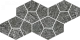 Мозаика Италон Магма Графит Призм 620110000248 серый 20.5x41.3