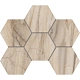 Мозаика Estima BR01 Bernini Hexagon Pearl 25x28.5 бежевый полированный
