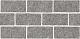 Бордюр BR025T Роверелла пепельный мозаичный 14.7х34.5