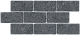 Бордюр Kerama Marazzi BR021 Роверелла серый темный мозаичный 14,7x34,5