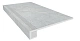Комплект Estima KA01 Ametis Kailas Grey (Ступень 33x120 непол. прямоугол. бортик с насечками + Подступенок 14,5x120)